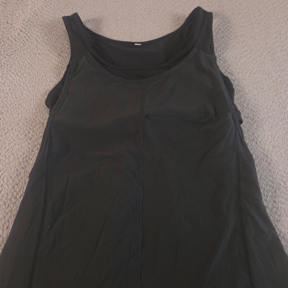Lululemon Top Womens 10 Run For Your Money Tank‎ Built-in Bra Pocket Activewear